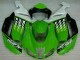 2007-2008 Kawasaki ZX6R Motorcycle Fairings - Green White Ninja Canada Websites