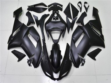 2007-2008 Kawasaki ZX6R Motorcycle Fairings - Matte Black Canada Websites