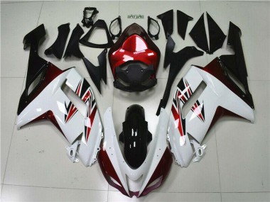 2007-2008 Kawasaki ZX6R Motorcycle Fairings - White Black Red Canada Websites