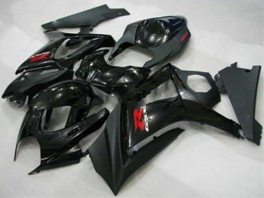 2007-2008 Suzuki GSXR 1000 Motorcycle Fairings - Glossy Black Matte Black Red Canada Websites