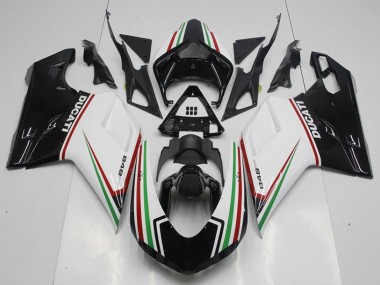 2007-2014 Ducati 848 Motorcycle Fairing Kits - White Red Green Glossy Black Canada Websites
