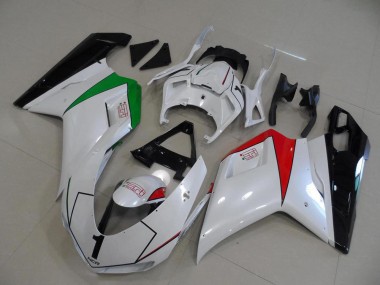 2007-2014 Ducati 848 1098 1198 Motorcycle Fairings - Glossy White Red Green Glossy Black Canada Websites