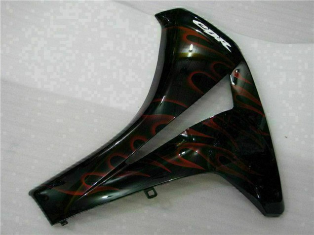 2008-2011 Honda CBR1000RR Motorcycle Fairing Kits - Glossy Black Red Flame Canada Websites