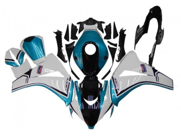 2008-2011 Honda CBR1000RR Motorcycle Fairings - White Blue Glossy Black Canada Websites