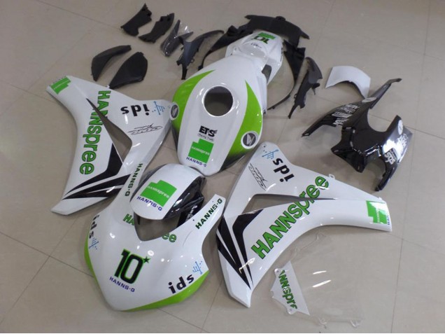 2008-2011 Honda CBR1000RR Motorcycle Fairings - White Green Glossy Black Hannspree 10 Canada Websites