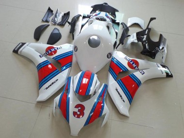 2008-2011 Honda CBR1000RR Motorcycle Fairings - White Red Light Blue Martini 3 Canada Websites