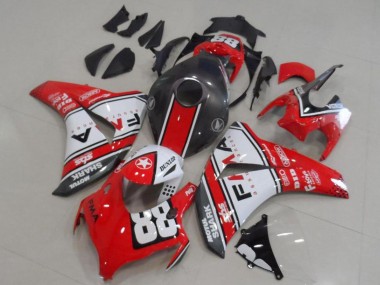 2008-2011 Honda CBR1000RR Motorcycle Fairings - White Red Matte Black Dunlop Fiamm 88 Canada Websites
