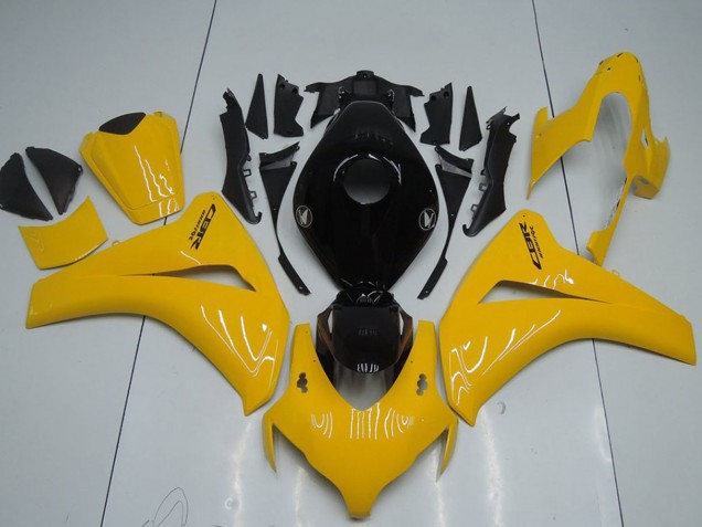 2008-2011 Honda CBR1000RR Motorcycle Fairing Kits - Yellow Glossy Black Canada Websites