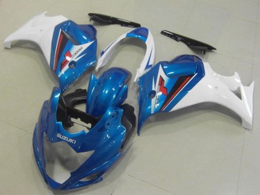 2008-2013 Suzuki GSX650F Motorcycle Fairings - White Blue Canada Websites