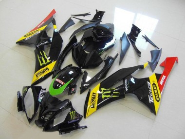 2008-2016 Yamaha YZF R6 Motorcycle Fairing - Yellow Red Glossy Black Green Monster Motul Canada Websites