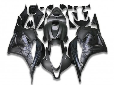 2009-2012 Honda CBR600RR Motorcycle Fairings - Black Grey Skull Canada Websites