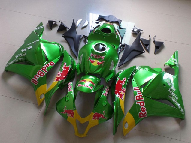 2009-2012 Honda CBR600RR Motorcycle Fairings - Green Yellow Red Bull Canada Websites