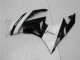 2009-2012 Kawasaki ZX6R Motorcycle Fairings - Glossy Black White Canada Websites