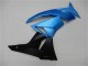 2009-2012 Kawasaki ZX6R Motorcycle Fairings - Light Blue Glossy Black Canada Websites