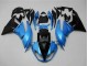 2009-2012 Kawasaki ZX6R Motorcycle Fairings - Light Blue Glossy Black Canada Websites