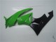 2009-2012 Kawasaki ZX6R Motorcycle Fairing Kits - Green Glossy Black Canada Websites
