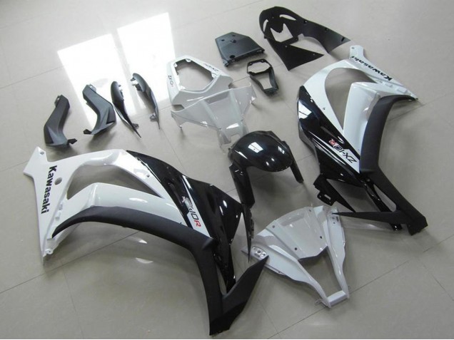 2011-2015 Kawasaki ZX10R Motorcycle Fairing - White Glossy Black Canada Websites
