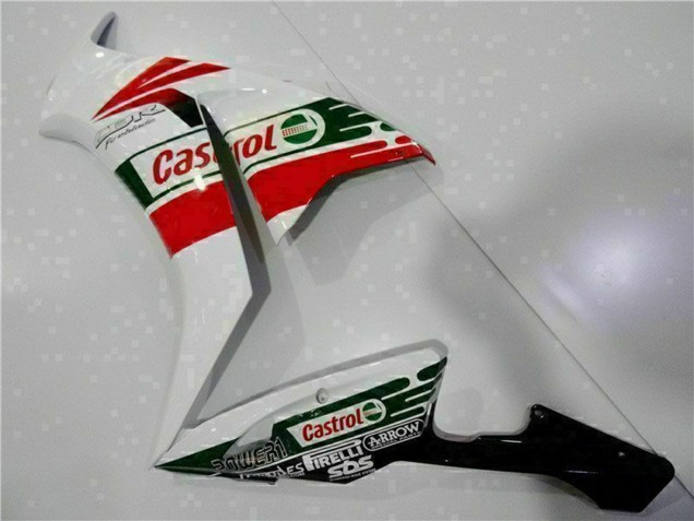 2012-2016 Honda CBR1000RR Motorcycle Fairing - White Red Green Castrol Canada Websites