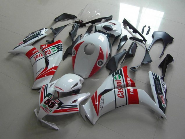 2012-2016 Honda CBR1000RR Motorcycle Fairings - White Red Green Castrol Canada Websites