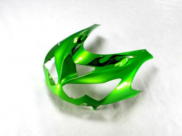 2012-2024 Kawasaki ZX14R ZZR1400 Motorcycle Fairing - Green Glossy Black Canada Websites