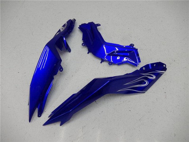 2013-2017 Kawasaki Ninja 300 EX300R Motorcycle Fairings - Blue Black White Flame Canada Websites