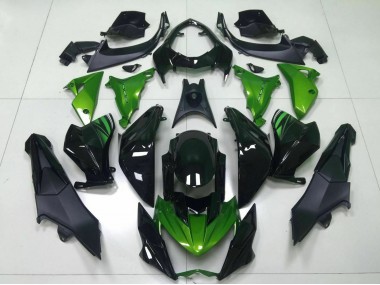 2013-2018 Kawasaki Z800 Motorcycle Fairing - Green Glossy Black Canada Websites