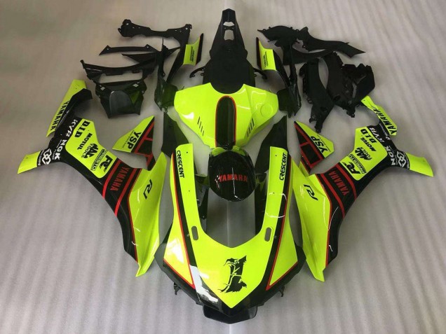 2015-2019 Yamaha YZF R1 Motorcycle Fairings - Yellow Red Black Motul YSP Canada Websites