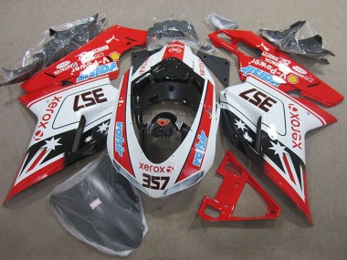 2007-2014 Ducati 1098 Motorcycle Fairings - White Red Black Xerox 357 Canada Websites