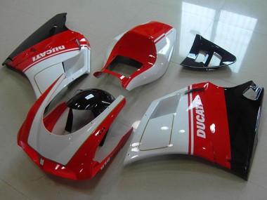 1993-2005 Ducati 916 Motorcycle Fairings - White Red Glossy Black Canada Websites