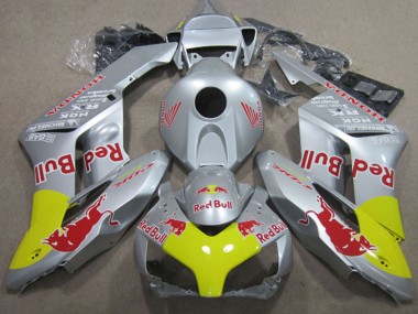 2004-2005 Honda CBR1000RR Motorcycle Fairings - Silver Yellow Red Bull Canada Websites