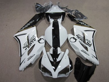 2004-2005 Honda CBR1000RR Motorcycle Fairings - White Glossy Black Pramac Canada Websites