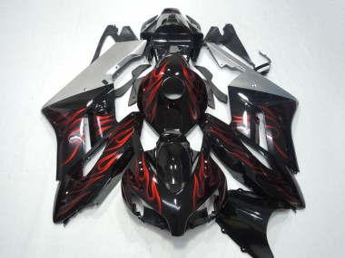 2004-2005 Honda CBR1000RR Motorcycle Fairings - Silver Glossy Black Red Flame Canada Websites
