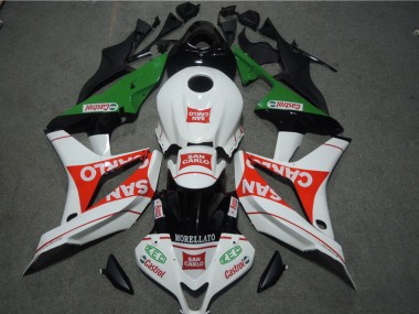 2004-2005 Honda CBR1000RR Motorcycle Fairings - White Red Green Glossy Black San Carlo Castrol Canada Websites