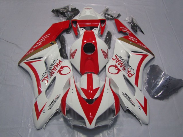 2004-2005 Honda CBR1000RR Motorcycle Fairings - White Red Pramac Canada Websites