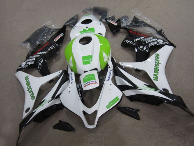2004-2005 Honda CBR1000RR Motorcycle Fairings - White Green Glossy Black Hannspree Canada Websites