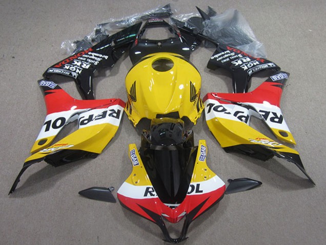 2004-2005 Honda CBR1000RR Motorcycle Fairings - Yellow White Red Glossy Black Repsol Canada Websites