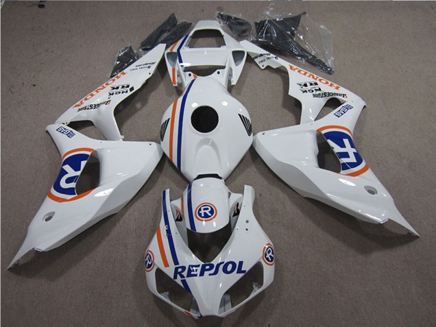 2006-2007 Honda CBR1000RR Motorcycle Fairings - White Blue Repsol Canada Websites