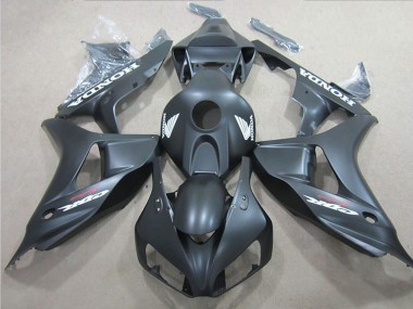 2006-2007 Honda CBR1000RR Motorcycle Fairings - Matte Black White Decal Canada Websites