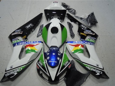 2006-2007 Honda CBR1000RR Motorcycle Fairings - White Green Red Yellow Blue Glossy Black Carrera EuroBet Lee Canada Websites