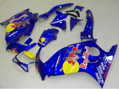 1995-1996 Honda CBR600 F3 Motorcycle Fairings - Blue Yellow Red Bull Canada Websites