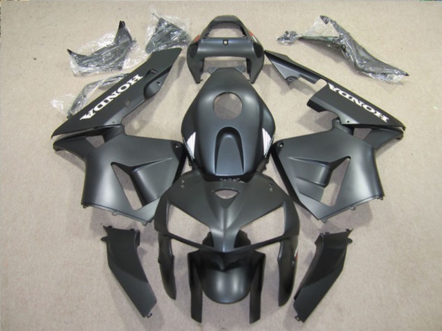 2005-2006 Honda CBR600RR Motorcycle Fairings Kits - Matte Black Canada Websites