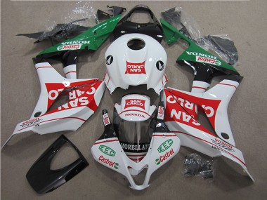 2007-2008 Honda CBR600RR Motorcycle Fairing - White Red Green San Carlo Canada Websites