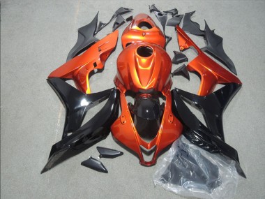 2007-2008 Honda CBR600RR Motorcycle Fairings - Orange Glossy Black Canada Websites