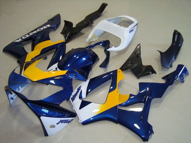2000-2001 Honda CBR900RR 929 Motorcycle Fairings - White Blue Yellow Canada Websites