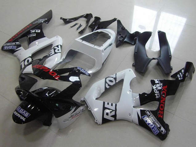 2000-2001 Honda CBR900RR 929 Motorcycle Fairings - White Glossy Black Red Repsol Canada Websites