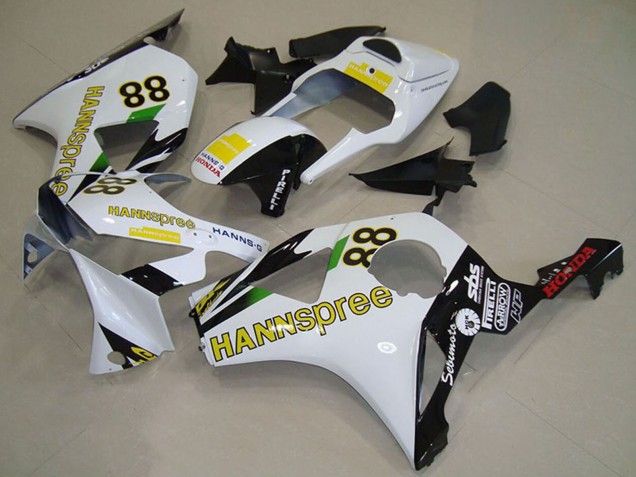 2002-2003 Honda CBR900RR 954 Motorcycle Fairings - White Yellow Glossy Black Hannspree 88 Canada Websites