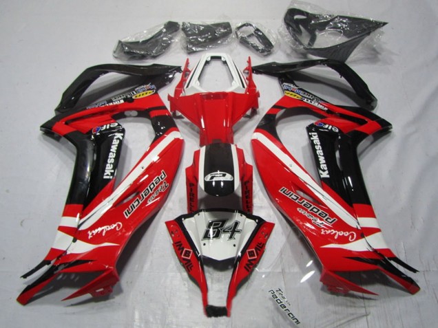 2011-2015 Kawasaki ZX10R Motorcycle Fairings - White Red Black Pedercini Canada Websites