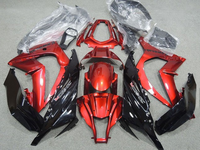 2011-2015 Kawasaki ZX10R Motorcycle Fairing - Red Glossy Black Canada Websites