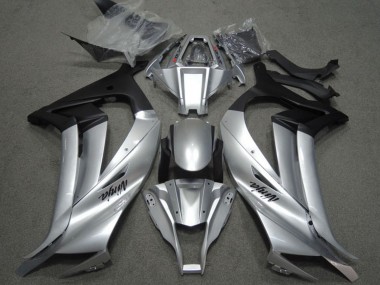 2011-2015 Kawasaki ZX10R Motorcycle Fairings - Silver Matte Black Canada Websites
