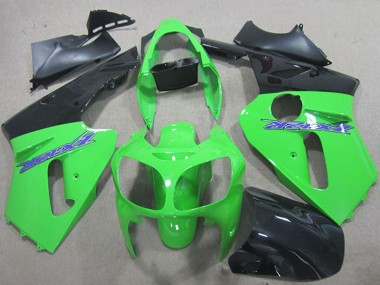 2000-2001 Kawasaki ZX12R Motorcycle Fairings - Green Matte Black Blue Canada Websites
